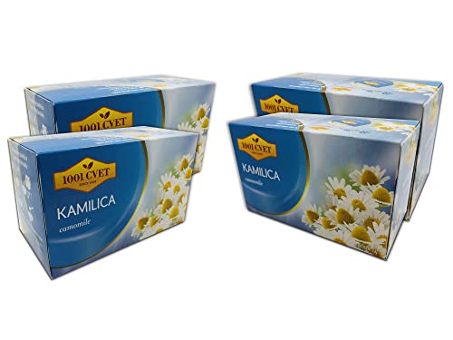Herbal tea from the mountains of the Alps, chamomile, 4 packs of 20 bags (chamomile tea 80 tea bags).