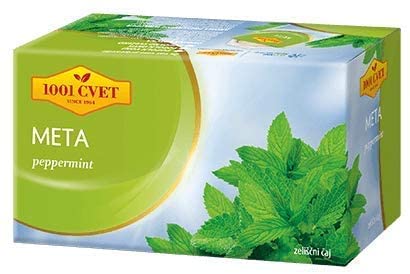 Herbal tea from the mountains of the Alps, peppermint tea, 4 packs of 20 bags each (80 tea bags with peppermint tea)