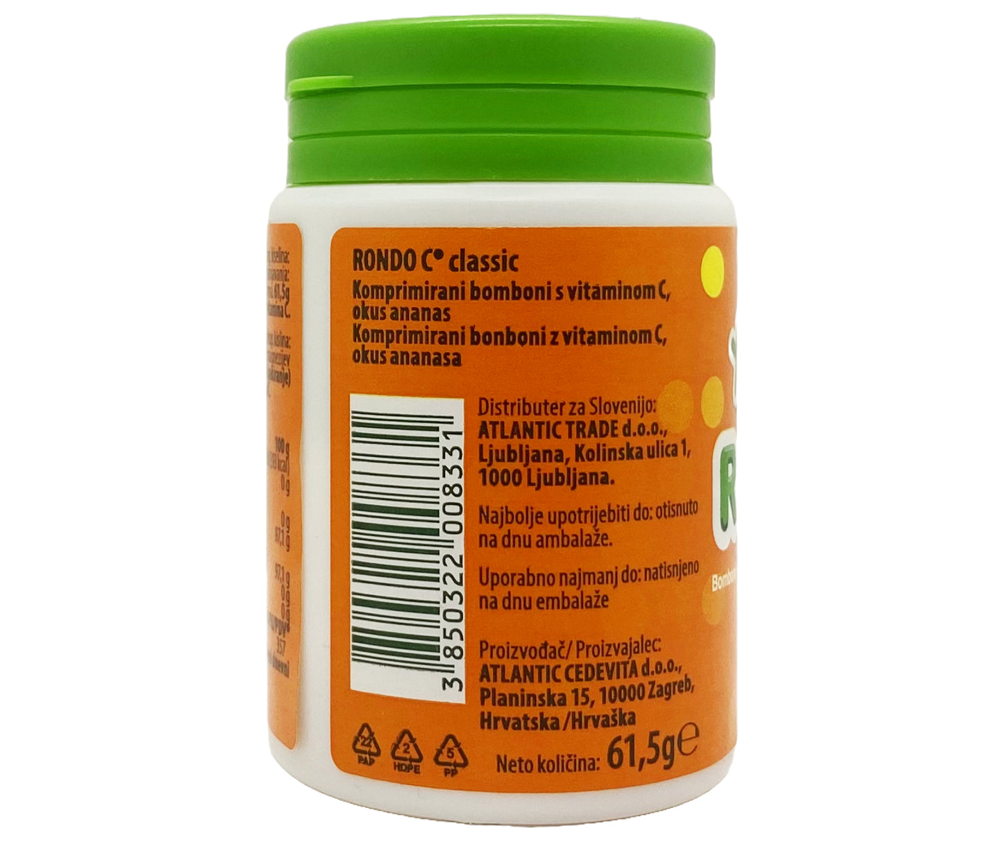 15-Pack Cedevita Multivitamin Healthy and Sweet Candies (Orange Pot)