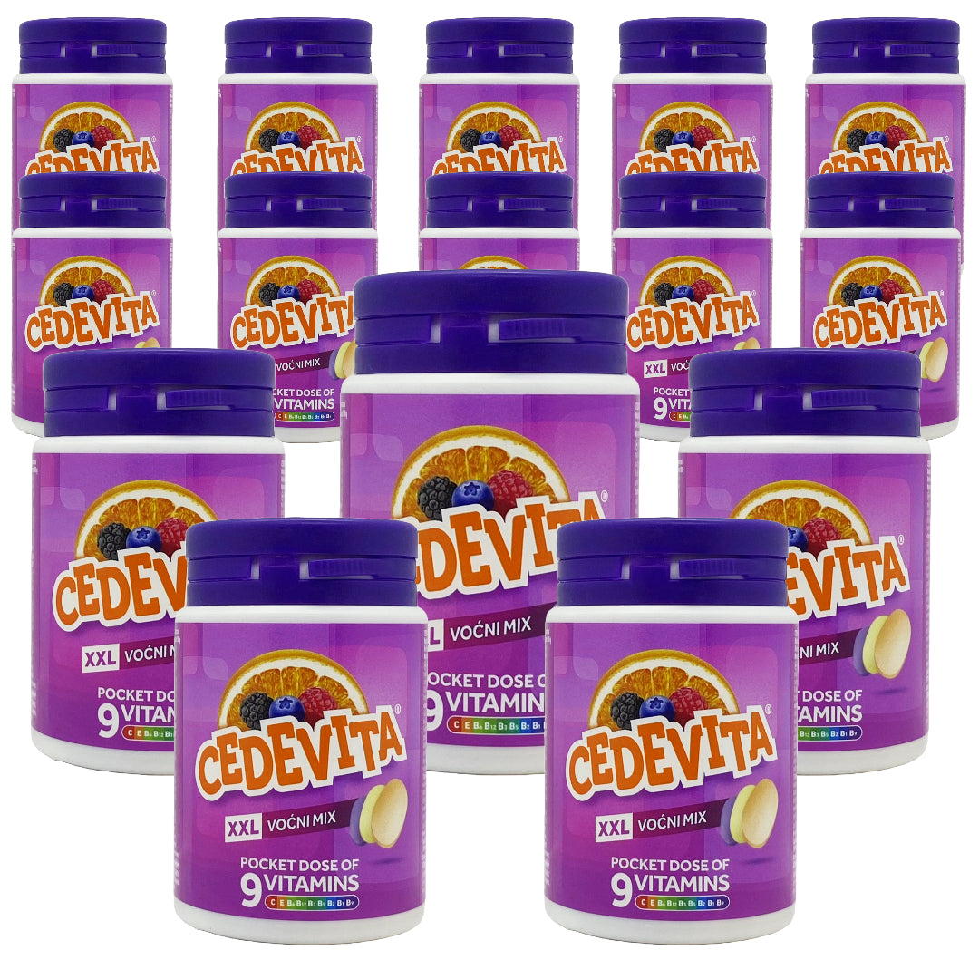 Pack of 15 - 58.5g Cedevita Multivitamin Healthy and Sweet Candies (Gummies)