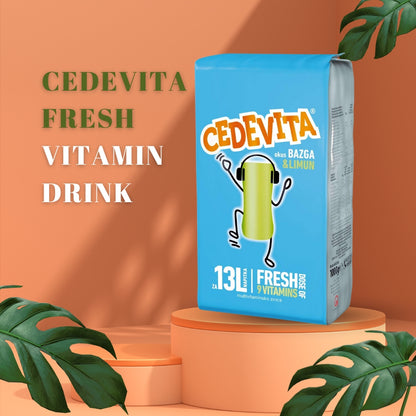 Cedevita Instant 9 Vitamins Drink in Granules 1 kg (for 13 Litre Drink) Elderberry and Lemon