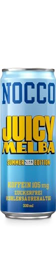 12 cans of NOCCO BCAA drink, Juicy Melba Summer Edition 2023, Buxtrade, 330 ml, 105 mg caffeine