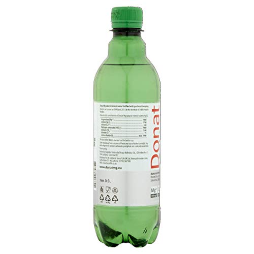 Natürliche Magnesium Wasser - 500 mg Magnesium in 500 ml - Donat MG - (12 Stück)