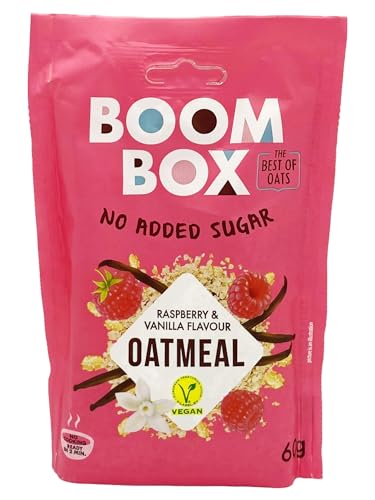 16 Pack BOOM BOX Oatmeal – healthy breakfast selection (Vanilla- 60g)