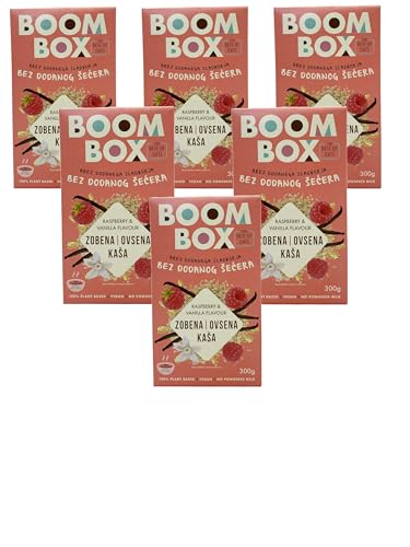 6 Pack BOOM BOX Oatmeal – healthy breakfast choice (Vanilla - 300g)