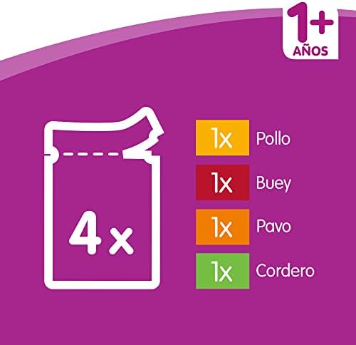 Whiskas Wet Cat Food Selection of Meat in Sauce Multipack (13 x 4 Bags x 100g)