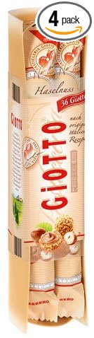 Giotto Hazelnut, pack of 4 (36 pieces) - 154.8 g