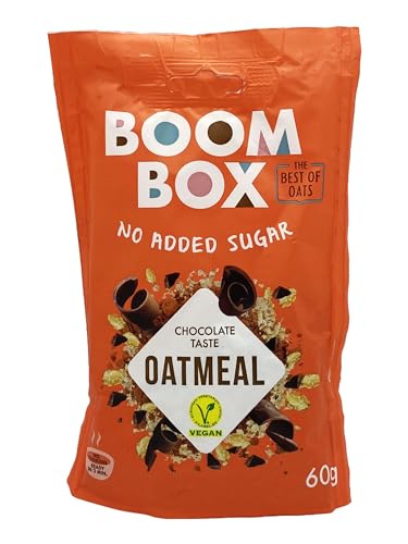 16 Pack BOOM BOX Oatmeal – healthy breakfast selection (Chocolate - 60g)