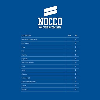 NOCCO BCAA Caribbean 24 x 330ml | Protein-rich energy drink without sugar | No Carbs Company | Vitamin and caffeine boost | Carbonated sports drinks for muscle performance and regeneration