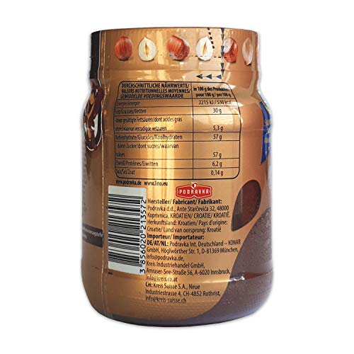 Podravka Lino Lada Gold Hazelnut Cream, Fine Spread with Chopped Hazelnuts, (1 x 350 g)