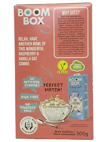 6 Pack BOOM BOX Oatmeal – healthy breakfast choice (Vanilla - 300g)