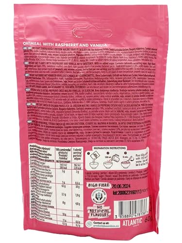 16 Pack BOOM BOX Oatmeal – healthy breakfast selection (Vanilla- 60g)