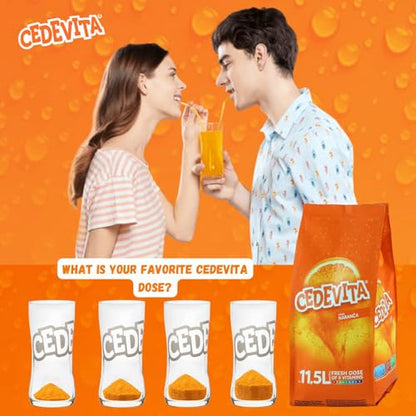 2 x Cedevita Orange Narandza Instant Vitamin Drink Mix 455 g, Makes 12.0 L Juice Alcohol-Free