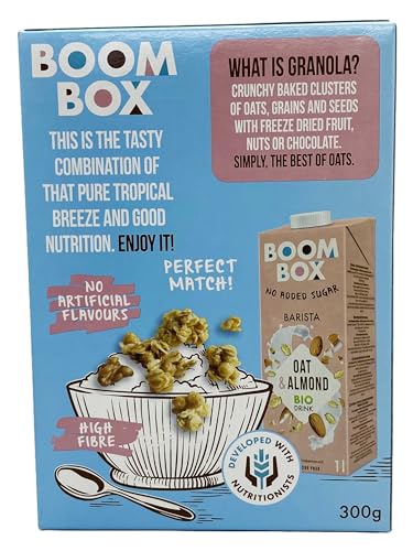 Pack of 6 Boom Box Muesli (Coconut,Almond,Mix Fruits (300g))