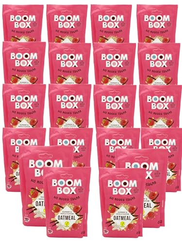 16 Pack BOOM BOX Oatmeal – healthy breakfast selection (Vanilla- 60g)