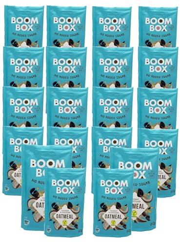 Pack of 16 - BOOM BOX Oatmeal – healthy breakfast choice (Coconut, chocolate - 60g)