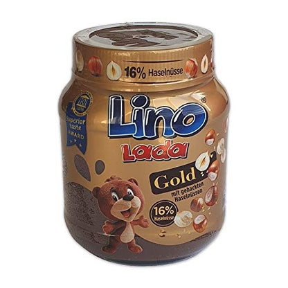 Podravka Lino Lada Gold Hazelnut Cream, Fine Spread with Chopped Hazelnuts, (1 x 350 g)