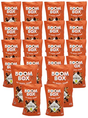 16 Pack BOOM BOX Oatmeal – healthy breakfast selection (Chocolate - 60g)