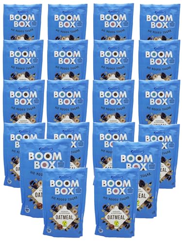 16 Pack BOOM BOX Oatmeal – healthy breakfast selection (Hazelnut, Chocolate -60g)