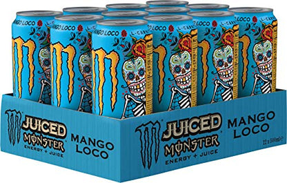 Monster Energy Drink Mango Loco, 12 x 500 ml