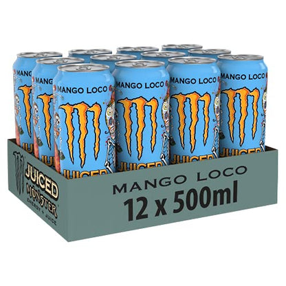 Monster Energy Drink Mango Loco, 12 x 500 ml