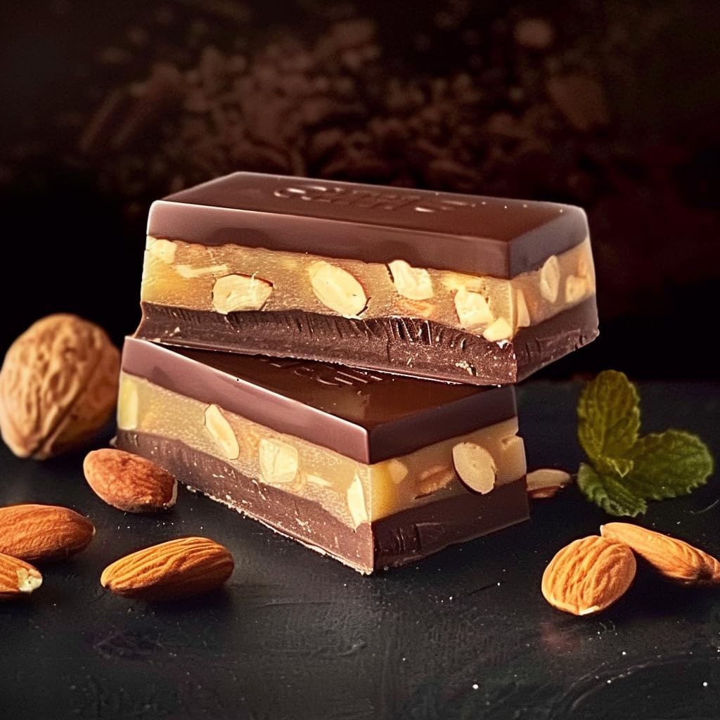Premium Bajadera Diamond Chocolates with Finest Nut & Almond Viennese Nougat – Kosher, Halal, and Vegan Certified Bajadera Chocolates – Multipack Sizes (150 G, 6 PCS)