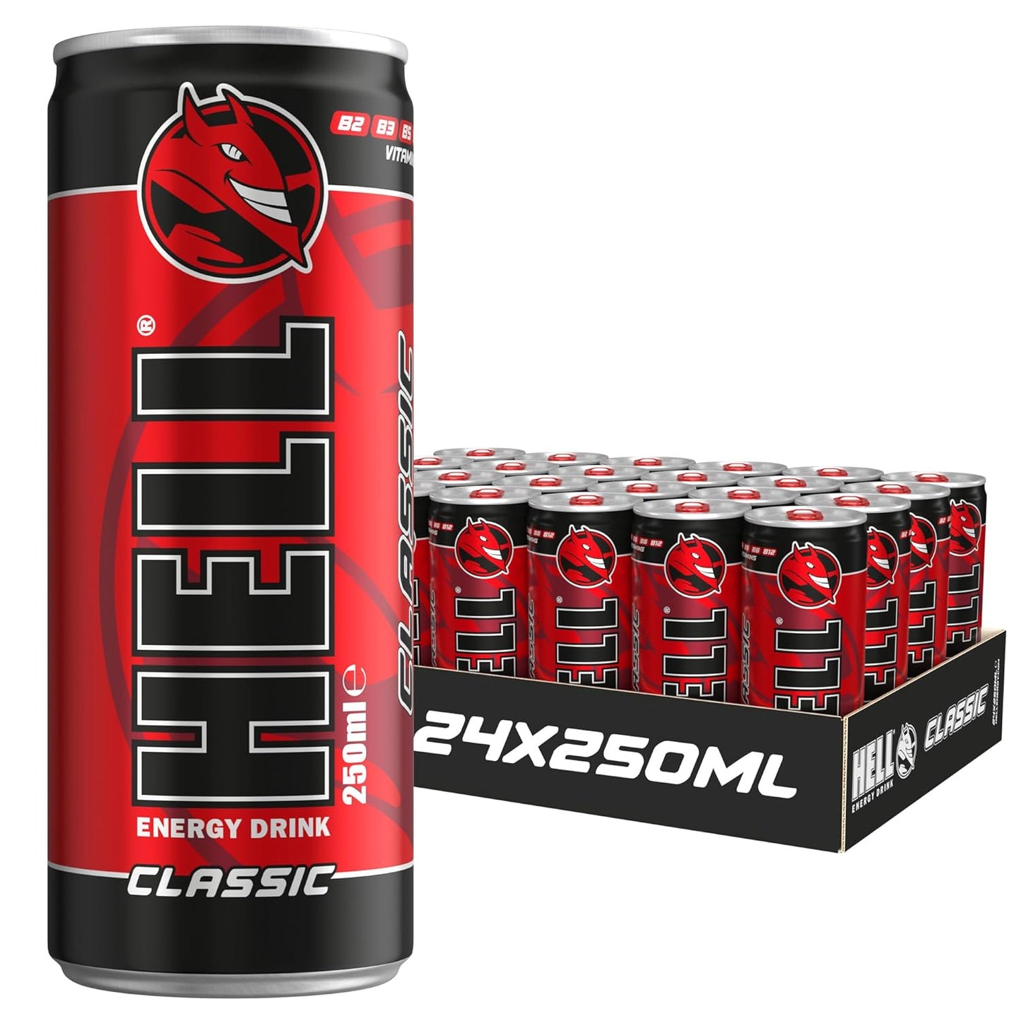 Hell Energy Drink 24 cans each 250 ml including deposit