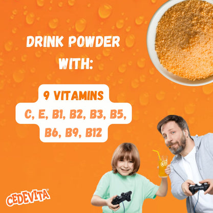 Pck of 1 - Cedevita Orange 9 Vitamins Makes 11.5 L