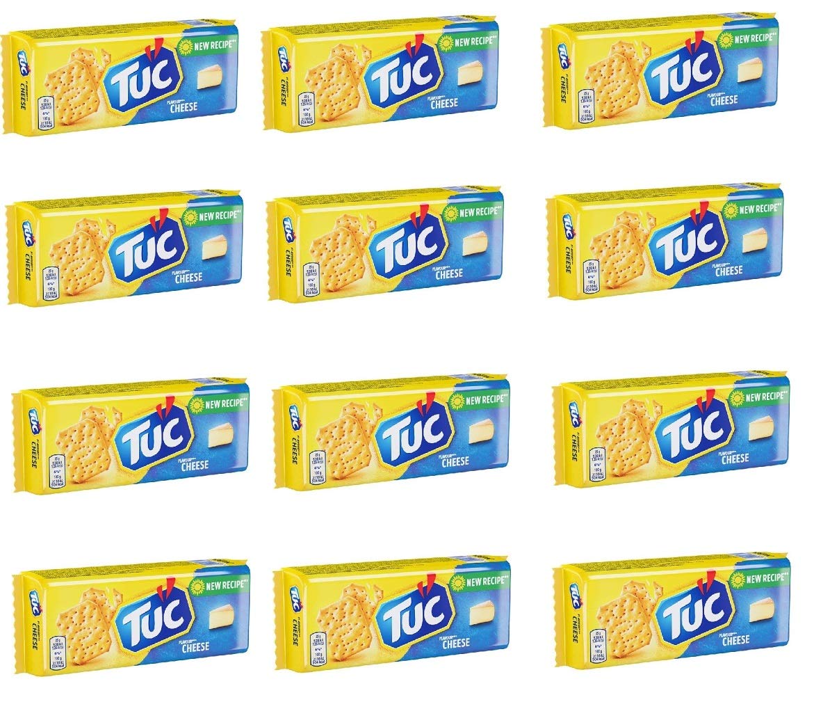 12x Tuc Cracker Flavor Cheese Biscuit Snack 100g