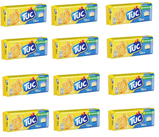 12x Tuc Cracker Flavor Cheese Biscuit Snack 100g