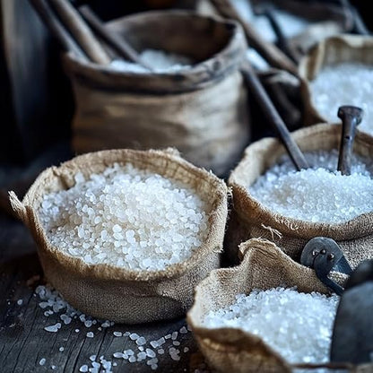 Traditional Coarse Non Iodinated Unrefined Sea Salt (1kg Bag) - Pure Organic and Unrefined Sea Salt - Good for Cooking and Table Salt (35 oz) (1)