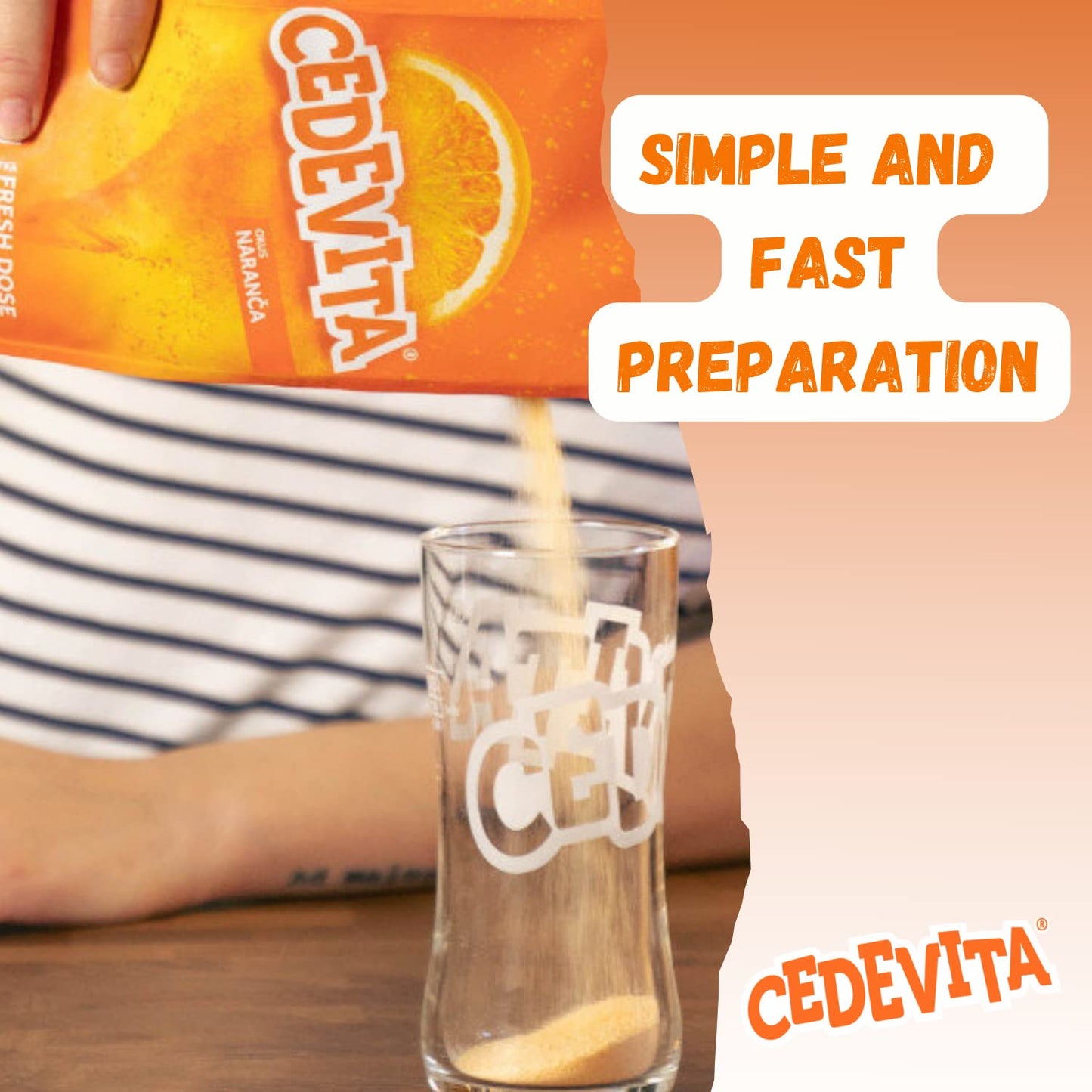 Pck of 1 - Cedevita Orange 9 Vitamins Makes 11.5 L