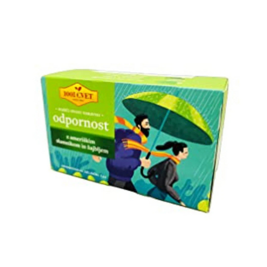 Herbal tea from the mountains of the Alps - Sleepy Tea or Activity Tea - 4 packs of 20 bags (80 tea bags) (Resistance 80 bags)