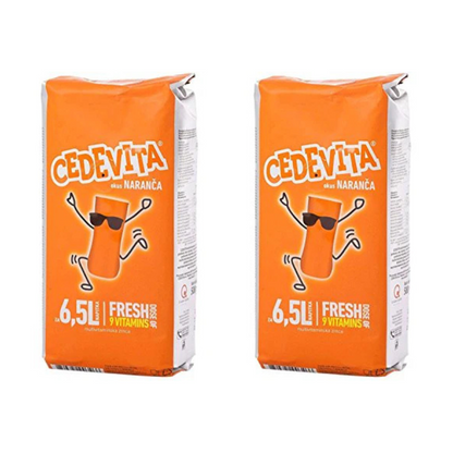 2 x Cedevita Orange Instant Vitamin Drink Mix 500 g, Makes 13.0 L