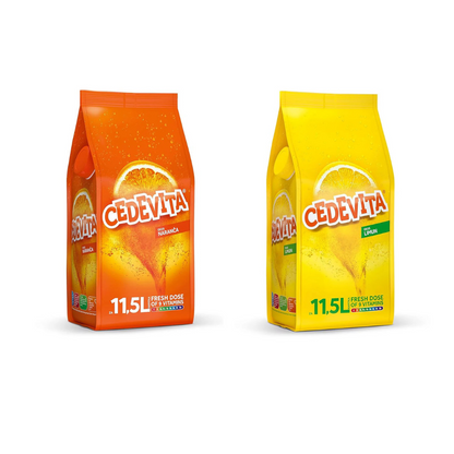 Cedevita Lemon Lemon/Cedevita Orange Narandza Instant Shower Powder Mix 2 x 900 g, Makes 23 L Juice Alcohol-Free from Croatia