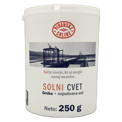 Solni Cvet - Salt Flower 250 g (Protected Designation of Origin) - pure organic and unrefined sea salt - good for cooking and table salt