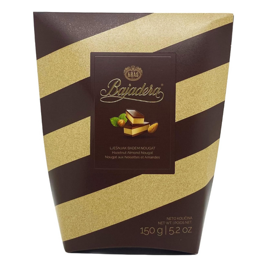 Premium Bajadera Diamond Chocolates with Finest Nut & Almond Viennese Nougat – Kosher, Halal, and Vegan Certified Bajadera Chocolates – Multipack Sizes (150 G, 1 PCS)