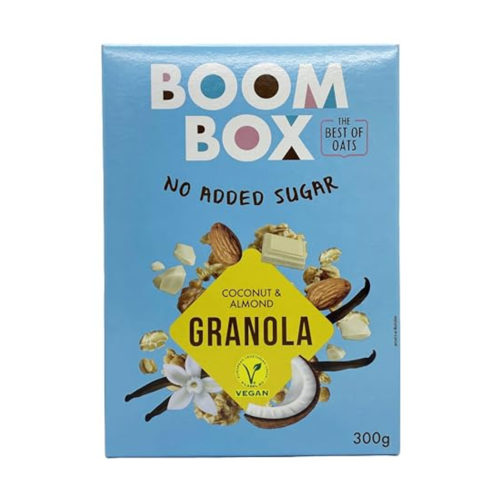 Pack of 6 Boom Box Muesli (Coconut,Almond,Mix Fruits (300g))