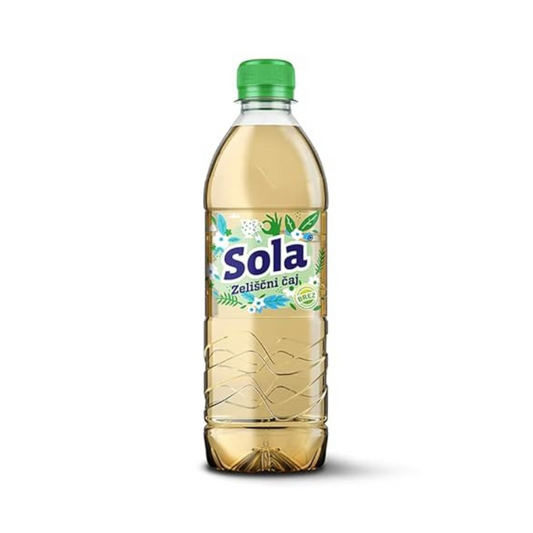 SOLA the real taste - Made with real ingredients and with pressed flavor (peach, 0.5 L) (herbal tea, 0.5 L)