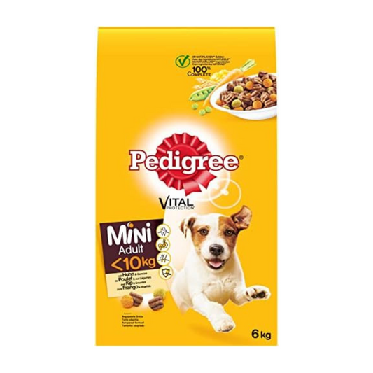 Pedigree Dog Food Adult Dry Dog Food Adult Mini Dogs Pack of 1 x 6kg