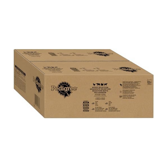 Pedigree Adult Dog Food Vital Protection, 84 Portion Bags, 84 x 100 g (1 Bulk Pack) – Wet Dog Food in Sauce with Chicken, Beef, Lamb and Turkey