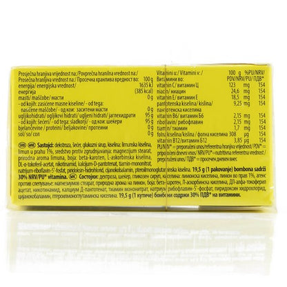 8 pieces - Cedevita Multivitamin Healthy and Sweet Candies (Lemon)