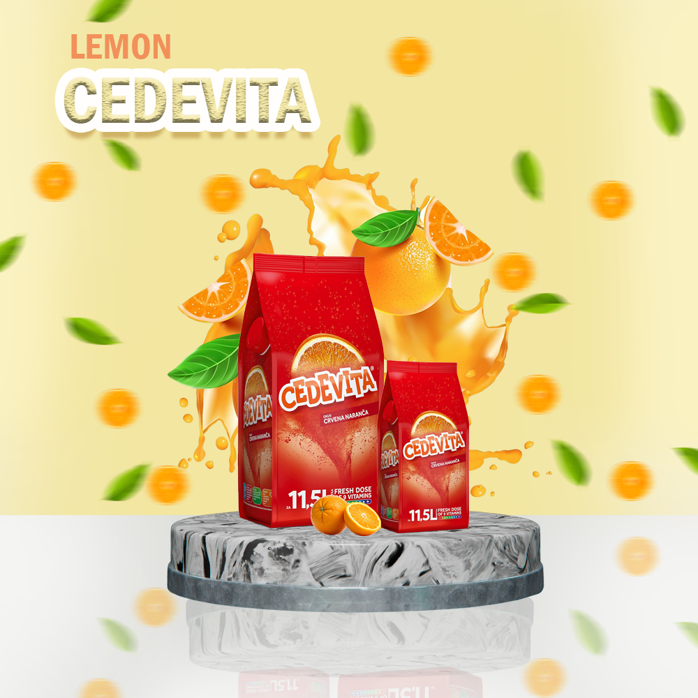 Cedevita Red Orange 9 Vitamins Makes 11.5 L