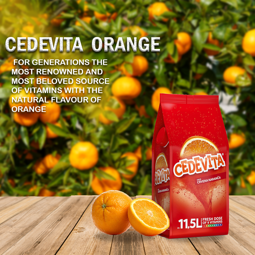 Cedevita Red Orange 9 Vitamins Makes 11.5 L